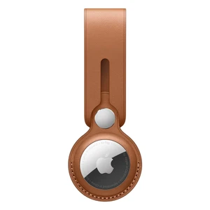 Кожаный брелок-петля Apple Leather Loop Saddle Brown (MX4A2) для AirTag