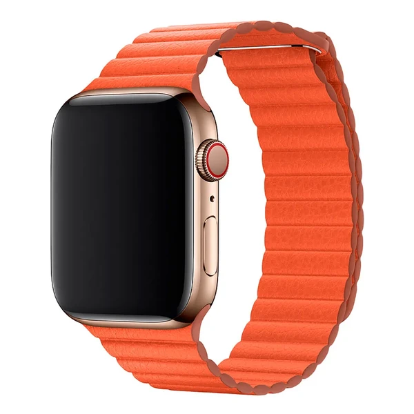 Ремешок Apple Leather Loop Sunset Large (MV612) для Apple Watch Ultra 49mm | 45mm | 44mm | 42mm