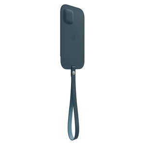 Шкіряний чохол-гаманець Apple Leather Sleeve with MagSafe Baltic Blue (MHMQ3) для iPhone 12 mini - Фото 4