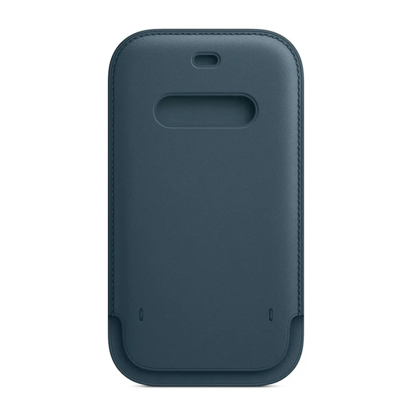 Шкіряний чохол-гаманець Apple Leather Sleeve with MagSafe Baltic Blue (MHMQ3) для iPhone 12 mini