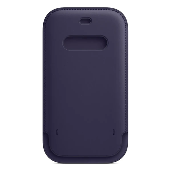 Шкіряний чохол-гаманець Apple Leather Sleeve with MagSafe Deep Violet (MK0A3) для iPhone 12 | 12 Pro