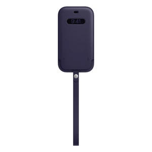 Шкіряний чохол-гаманець Apple Leather Sleeve with MagSafe Deep Violet (MK0A3) для iPhone 12 | 12 Pro - Фото 3