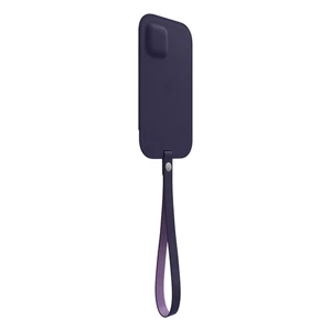 Кожаный чехол-бумажник Apple Leather Sleeve with MagSafe Deep Violet (MK0D3) для iPhone 12 Pro Max - Фото 4
