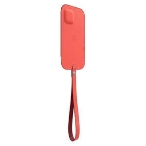 Кожаный чехол-бумажник Apple Leather Sleeve with MagSafe Pink Citrus (MHMN3) для iPhone 12 mini - Фото 4