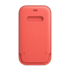 Кожаный чехол-бумажник Apple Leather Sleeve with MagSafe Pink Citrus (MHMN3) для iPhone 12 mini MHMN3 - Фото 1
