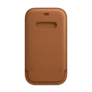 Шкіряний чохол-гаманець Apple Leather Sleeve with MagSafe Saddle Brown (MHMP3) для iPhone 12 mini MHMP3 - Фото 1