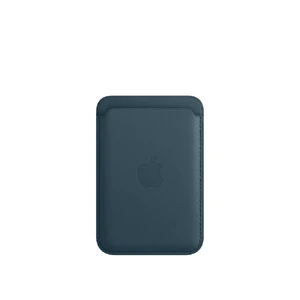 Кожаный чехол-бумажник Apple Leather Wallet Baltic Blue (MHLQ3) для iPhone 15 | 14 | 13 | 12 MHLQ3 - Фото 1