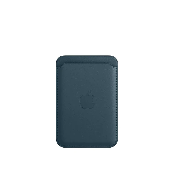 Шкіряний чохол-гаманець Apple Leather Wallet Baltic Blue (MHLQ3) для iPhone 15 | 14 | 13 | 12