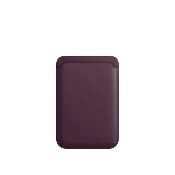 Чохол-гаманець Apple Leather Wallet MagSafe Dark Cherry (MM0T3) для iPhone 15 | 14 | 13 | 12 (з підтримкою Локатора)