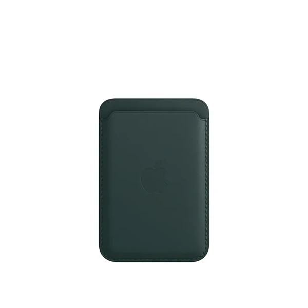 Чехол-бумажник Apple Leather Wallet MagSafe Forest Green (MPPT3) для iPhone 15 | 14 | 13 | 12 (с поддержкой Локатора)