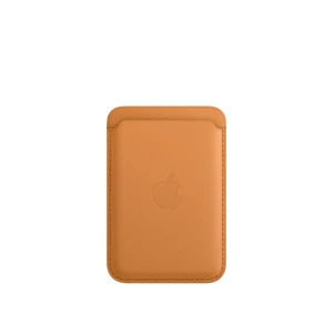 Чехол-бумажник Apple Leather Wallet MagSafe Golden Brown (MM0Q3) для iPhone 15 | 14 | 13 | 12 (с поддержкой Локатора) MM0Q3 - Фото 1