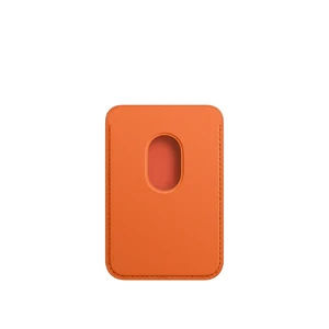 Чехол-бумажник Apple Leather Wallet MagSafe Orange (MPPY3) для iPhone 15 | 14 | 13 | 12 (с поддержкой Локатора) - Фото 3