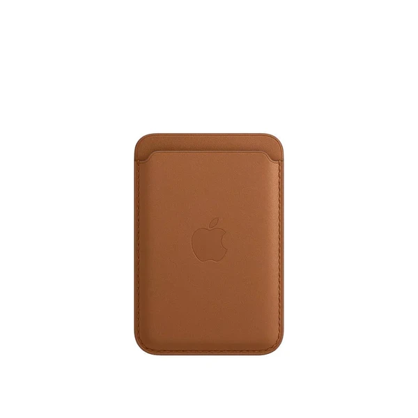 Шкіряний чохол-гаманець Apple Leather Wallet MagSafe Saddle Brown (MHLR3) для iPhone 15 | 14 | 13 | 12