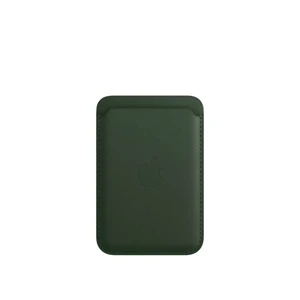 Чохол-гаманець Apple Leather Wallet MagSafe Sequoia Green (MM0X3) для iPhone 15 | 14 | 13 | 12 (з підтримкою Локатора) MM0X3 - Фото 1