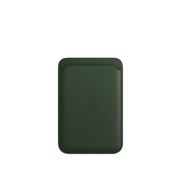 Чохол-гаманець Apple Leather Wallet MagSafe Sequoia Green (MM0X3) для iPhone 15 | 14 | 13 | 12 (з підтримкою Локатора)