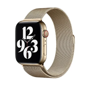 Металевий ремінець Apple Milanese Loop Gold (ML763) для Apple Watch Ultra 49mm | 45mm | 44mm | 42mm ML763 - Фото 1