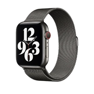 Металевий ремінець Apple Milanese Loop Graphite (ML773) для Apple Watch Ultra 49mm | 45mm | 44mm | 42mm ML773 - Фото 1