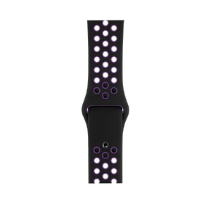 Ремешок Apple Nike Sport Band Black | Hyper Grape (MV862) для Apple Watch Ultra 49mm | 45mm | 44mm | 42mm - Фото 3