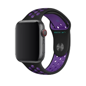 Ремешок Apple Nike Sport Band Black | Hyper Grape (MV862) для Apple Watch Ultra 49mm | 45mm | 44mm | 42mm MV862 - Фото 1