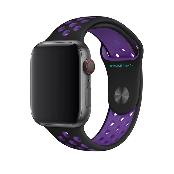 Ремешок Apple Nike Sport Band Black | Hyper Grape (MV862) для Apple Watch Ultra 49mm | 45mm | 44mm | 42mm