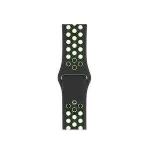 Ремінець Apple Nike Sport Band Black | Lime Blast (MXR02) для Apple Watch Ultra 49mm | 45mm | 44mm | 42mm - Фото 2