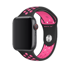 Ремінець Apple Nike Sport Band Black | Pink Blast (MWUC2) для Apple Watch Ultra 49mm | 45mm | 44mm | 42mm MWUC2 - Фото 1