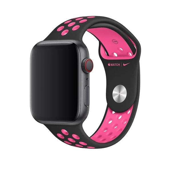 Ремешок Apple Nike Sport Band Black | Pink Blast (MWUC2) для Apple Watch Ultra 49mm | 45mm | 44mm | 42mm в Сумах