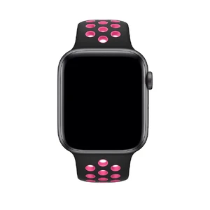 Ремінець Apple Nike Sport Band Black | Pink Blast (MWUC2) для Apple Watch Ultra 49mm | 45mm | 44mm | 42mm - Фото 2