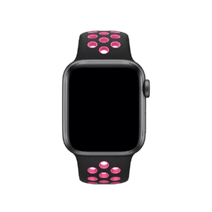 Ремешок Apple Nike Sport Band Black | Pink Blast Twist (MWU72) для Apple Watch 41mm | 40mm | 38mm - Фото 2