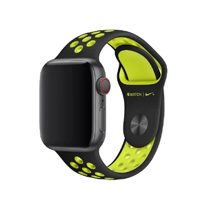 Ремінець Apple Nike Sport Band Black | Volt (MTMN2) для Apple Watch 41mm | 40mm | 38mm MTMN2 - Фото 1