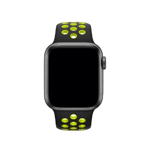 Ремінець Apple Nike Sport Band Black | Volt (MTMN2) для Apple Watch 41mm | 40mm | 38mm - Фото 2