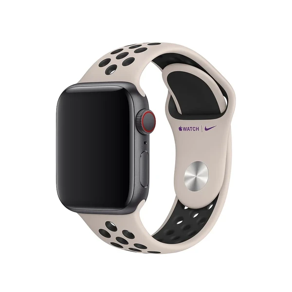 Ремінець Apple Nike Sport Band Desert Sand | Black (MWU82) для Apple Watch 41mm | 40mm | 38mm