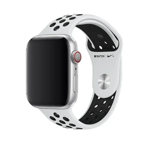 Ремешок Apple Nike Sport Band Pure Platinum | Black (ML843) для Apple Watch 41mm | 40mm | 38mm Series ML843 - Фото 1
