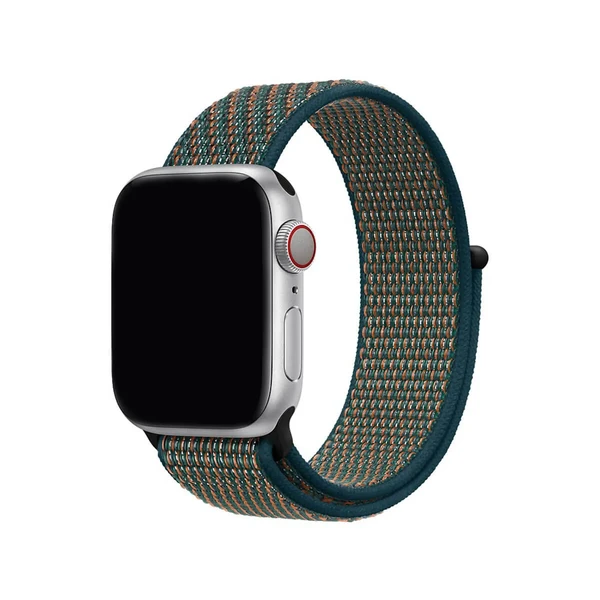 Ремешок Apple Nike Sport Loop Hyper Crimson | Neptune Green (MXN22) для Apple Watch 41mm | 40mm | 38mm