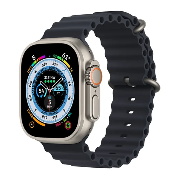 Ремінець Apple Ocean Band Midnight для Apple Watch Ultra 49mm Ultra 49mm | 45mm | 44mm | 42mm (MQEE3) у Кропивницькому