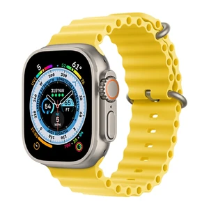 Ремінець Apple Ocean Band Yellow для Apple Watch Ultra 49mm Ultra 49mm | 45mm | 44mm | 42mm (MQEC3) MQEC3 - Фото 1