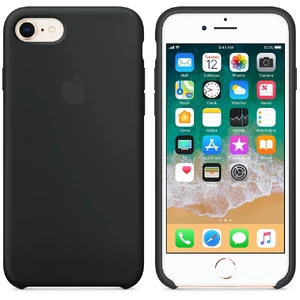 Черный силиконовый чехол Apple Silicone Case Black (MQGK2) для iPhone SE 3 | SE 2 | 8 | 7 - Фото 2