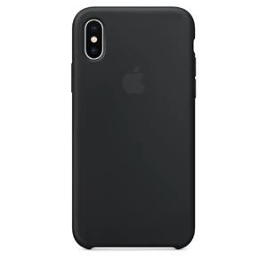 Черный силиконовый чехол Apple Silicone Case Black (MQT12) для iPhone X