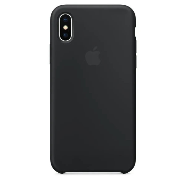 Черный силиконовый чехол Apple Silicone Case Black (MQT12) для iPhone X в Ужгороде
