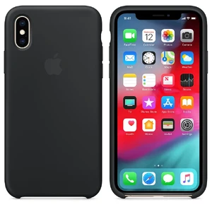 Силіконовий чохол Apple Silicone Case Black (MRW72) для iPhone XS | X - Фото 2