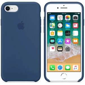 Силіконовий чохол Apple Silicone Case Blue Cobalt (MQGN2) для iPhone SE 3 | SE 2 | 8 | 7 - Фото 3