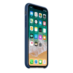 Силіконовий чохол Apple Silicone Case Blue Cobalt (MQT42) для iPhone X - Фото 4
