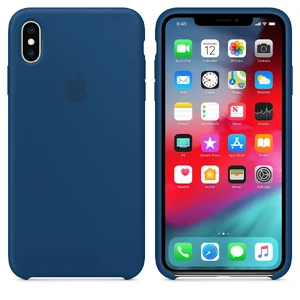 Силиконовый чехол Apple Silicone Case Blue Horizon (MTFE2) для iPhone XS Max - Фото 2