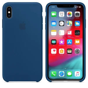 Силиконовый чехол Apple Silicone Case Blue Horizon (MTFE2) для iPhone XS Max - Фото 4