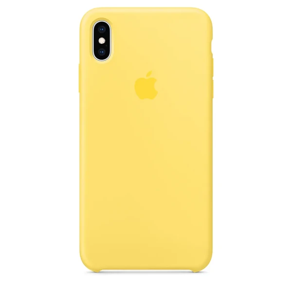 Силиконовый чехол Apple Silicone Case Canary Yellow (MW962) для iPhone XS Max в Николаеве