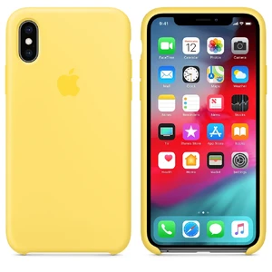 Силиконовый чехол Apple Silicone Case Canary Yellow (MW992) для iPhone XS | X - Фото 4