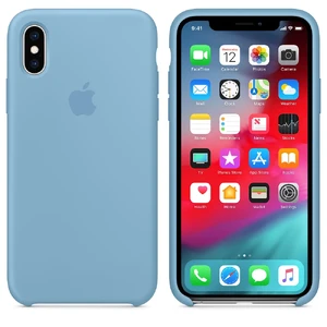 Силиконовый чехол Apple Silicone Case Cornflower (MW982) для iPhone XS | X - Фото 2
