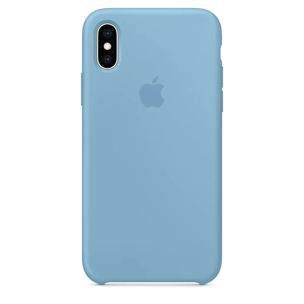 Силиконовый чехол Apple Silicone Case Cornflower (MW982) для iPhone XS | X