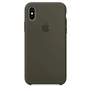Силиконовый чехол Apple Silicone Case Dark Olive (MR522) для iPhone X MR522 - Фото 1