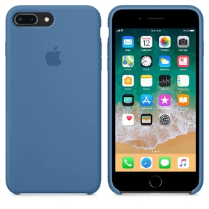 Силиконовый чехол Apple Silicone Case Denim Blue (MRFX2) для iPhone 8 Plus | 7 Plus - Фото 4